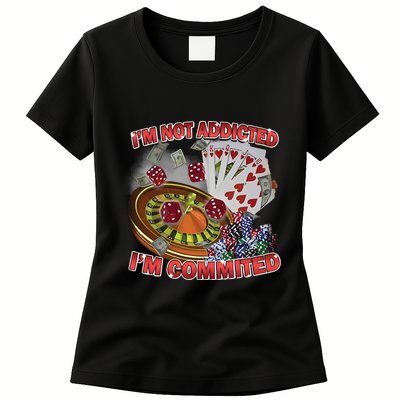 Driptoosoft IM Not Addicted IM Committed New Womens T-Shirt
