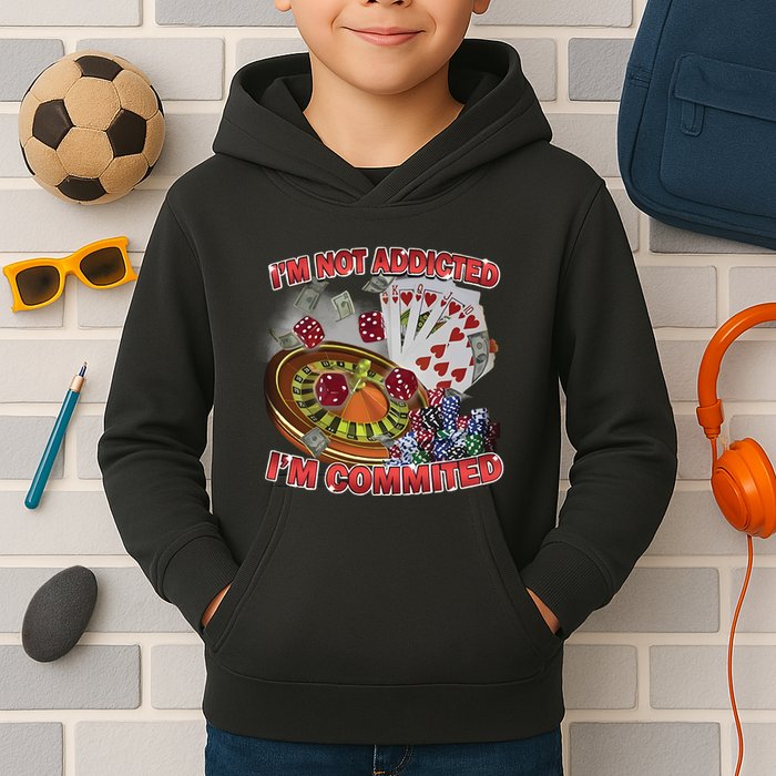 Driptoosoft IM Not Addicted IM Committed New Kids Hoodie