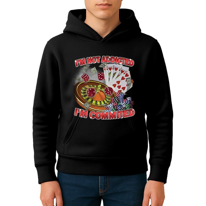 Driptoosoft IM Not Addicted IM Committed New Kids Hoodie