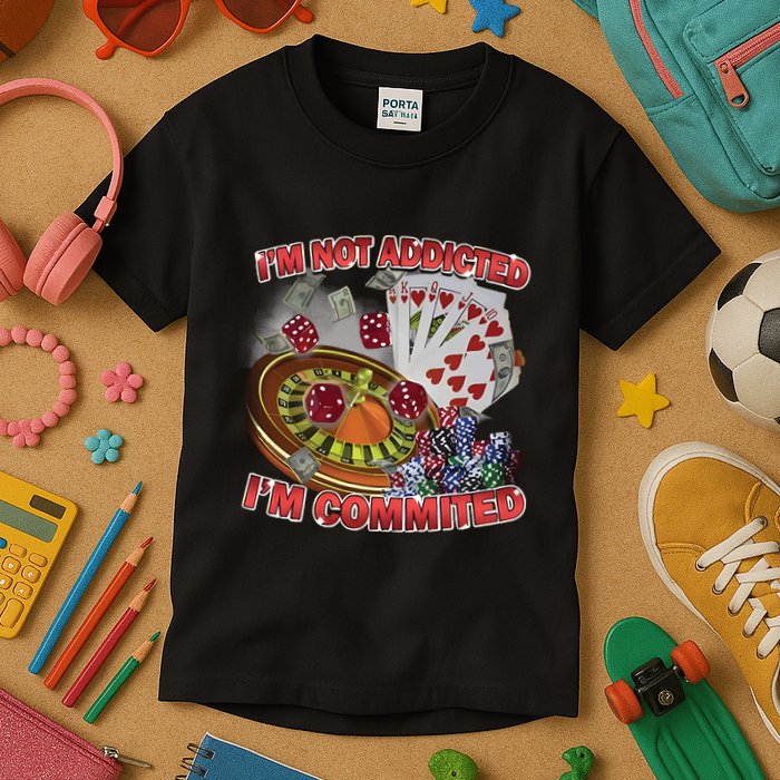 Driptoosoft IM Not Addicted IM Committed New Kids T-Shirt