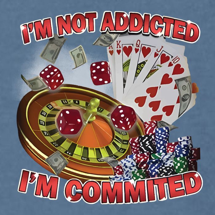 Driptoosoft IM Not Addicted IM Committed New Garment-Dyed Sweatshirt