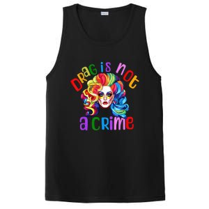 Drag Is Not A Crime Fabulous Drag Queen LGBTQ PosiCharge Competitor Tank