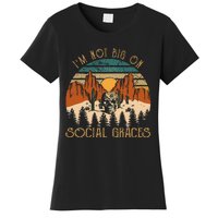 Design IM Not Big On Social Graces Love Country Music Women's T-Shirt