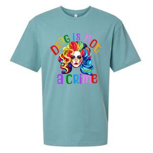 Drag Is Not A Crime Fabulous Drag Queen LGBTQ Equality Pride Sueded Cloud Jersey T-Shirt