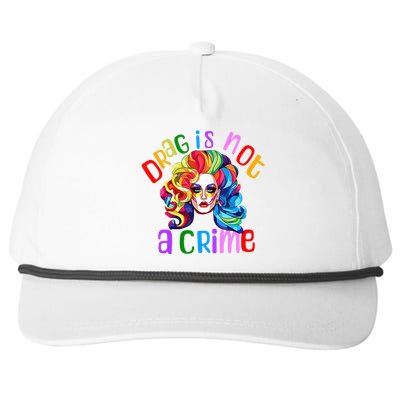 Drag Is Not A Crime Fabulous Drag Queen LGBTQ Equality Pride Snapback Five-Panel Rope Hat