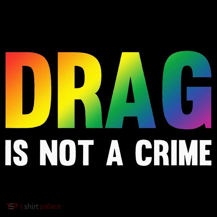 Drag Is Not A Crime Support Drag Rights Drag Queen Full-Length Apron With Pockets