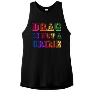 Drag Is Not A Crime Ladies PosiCharge Tri-Blend Wicking Tank