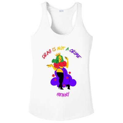 Drag Is Not A Crime Henny Ladies PosiCharge Competitor Racerback Tank