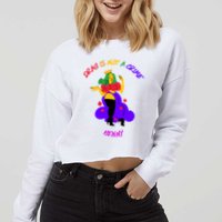 Drag Is Not A Crime Henny Cropped Pullover Crew