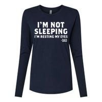 Dad Im Not Sleeping Im Resting My Eyes Womens Cotton Relaxed Long Sleeve T-Shirt