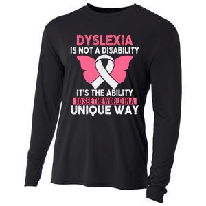 Dyslexia Is Not A Disability Its An Ability Awareness Cooling Performance Long Sleeve Crew