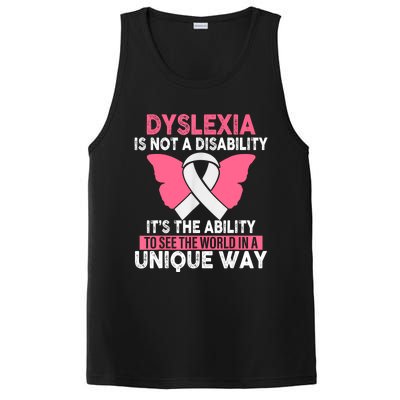 Dyslexia Is Not A Disability Its An Ability Awareness PosiCharge Competitor Tank