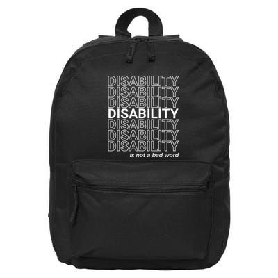 Disability Is Not A Bad Word Happy Disability Pride Month 16 in Basic Backpack