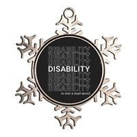 Disability Is Not A Bad Word Happy Disability Pride Month Metallic Star Ornament