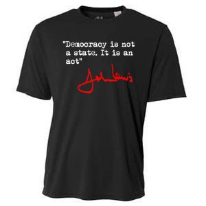 Democracy Is Not A State. It Is An Act. John Lewis Cooling Performance Crew T-Shirt