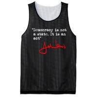 Democracy Is Not A State. It Is An Act. John Lewis Mesh Reversible Basketball Jersey Tank