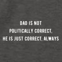 Dad Is Not Politically Correct He Is Just Correct Always Vector Backpack