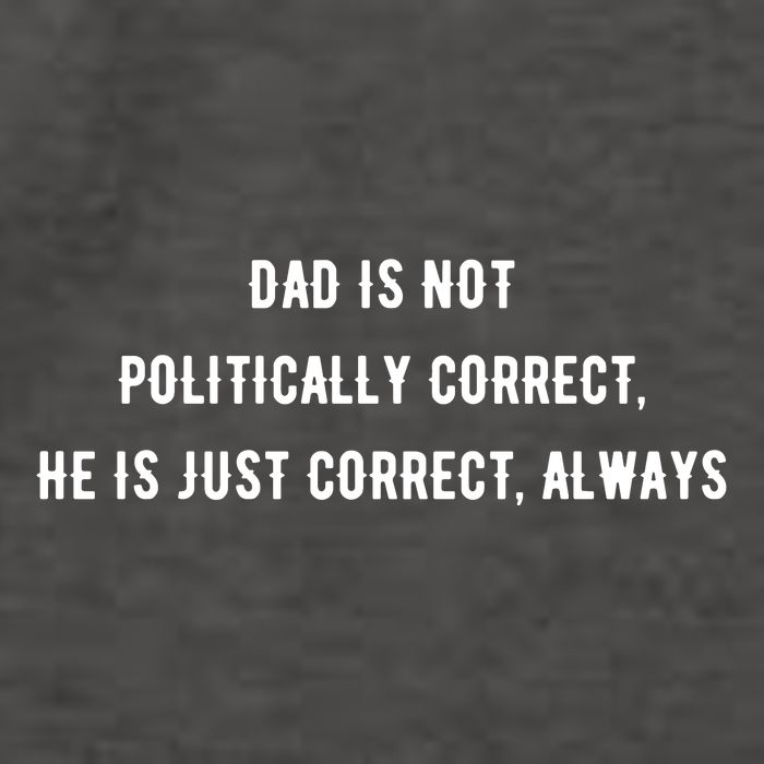 Dad Is Not Politically Correct He Is Just Correct Always Vector Backpack