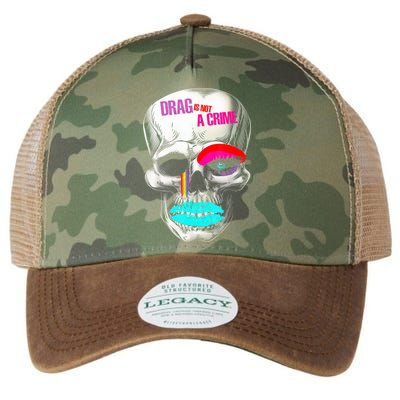Drag Is Not A Crime Skull Legacy Tie Dye Trucker Hat