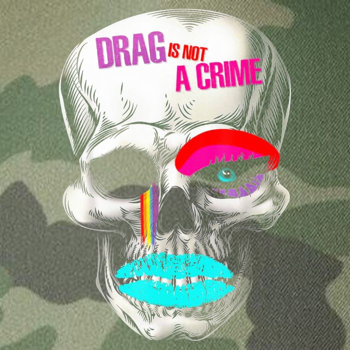 Drag Is Not A Crime Skull Legacy Tie Dye Trucker Hat