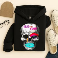 Drag Is Not A Crime Skull Hoodie