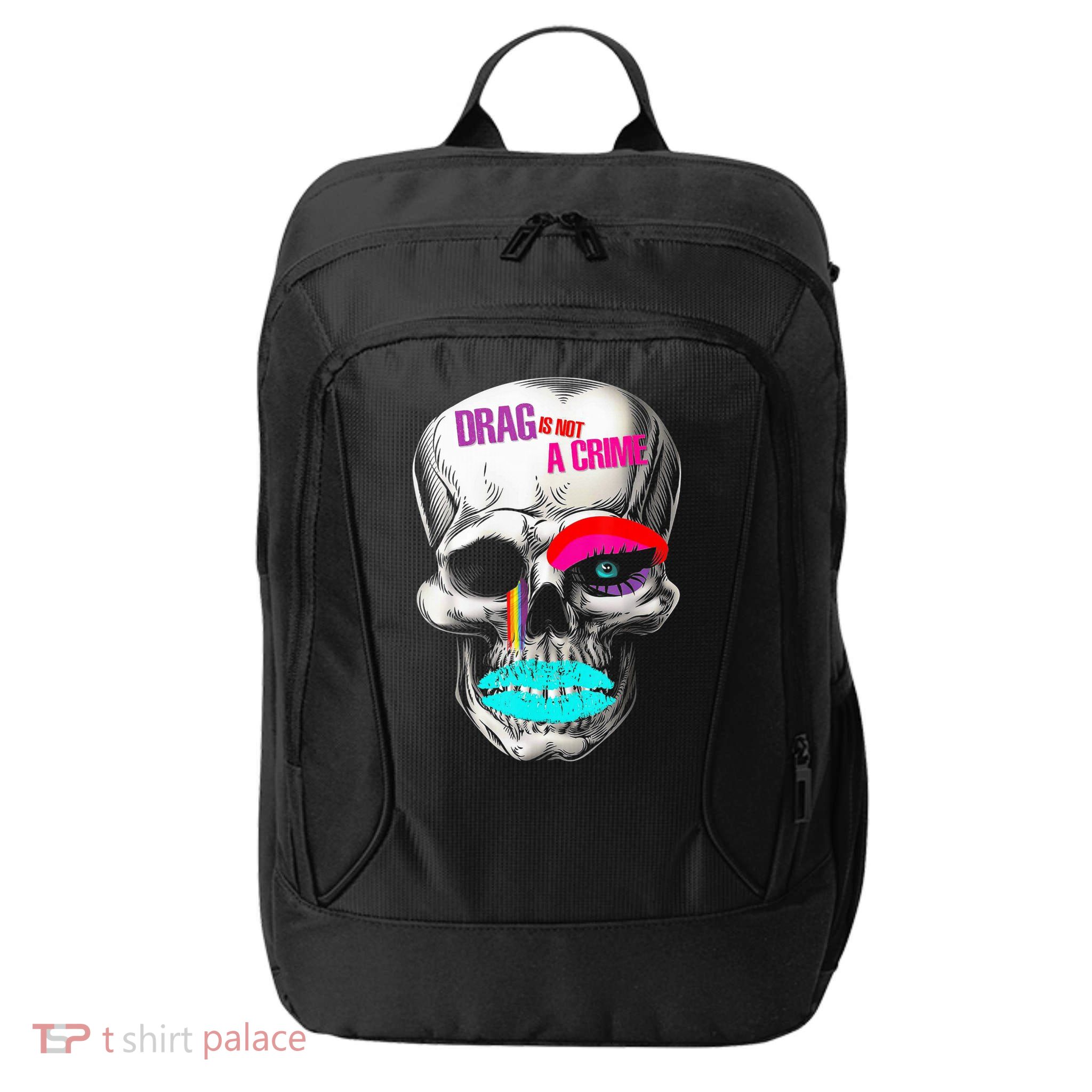 Drag Is Not A Crime Skull City Backpack