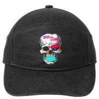 Drag Is Not A Crime Skull 7-Panel Snapback Hat