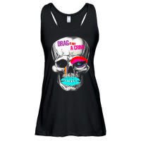 Drag Is Not A Crime Skull Ladies Essential Flowy Tank