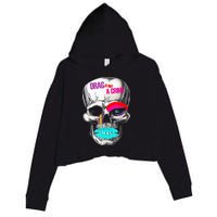 Drag Is Not A Crime Skull Crop Fleece Hoodie