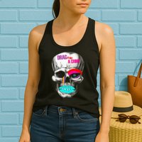 Drag Is Not A Crime Skull Womens Tank Top