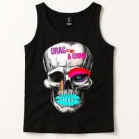 Drag Is Not A Crime Skull Tank Top