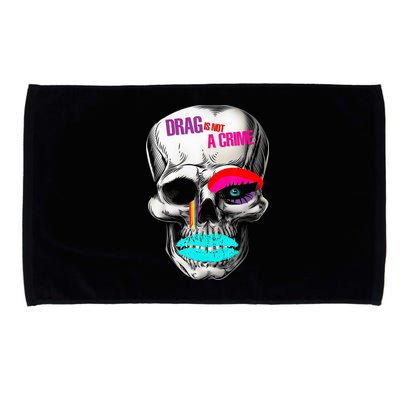 Drag Is Not A Crime Skull Microfiber Hand Towel