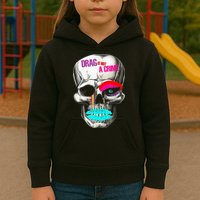 Drag Is Not A Crime Skull Kids Hoodie