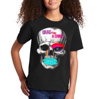 Drag Is Not A Crime Skull Kids T-Shirt
