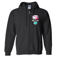 Drag Is Not A Crime Skull Full Zip Hoodie