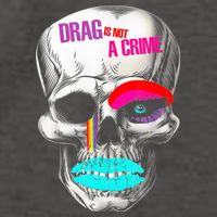 Drag Is Not A Crime Skull Vector Backpack