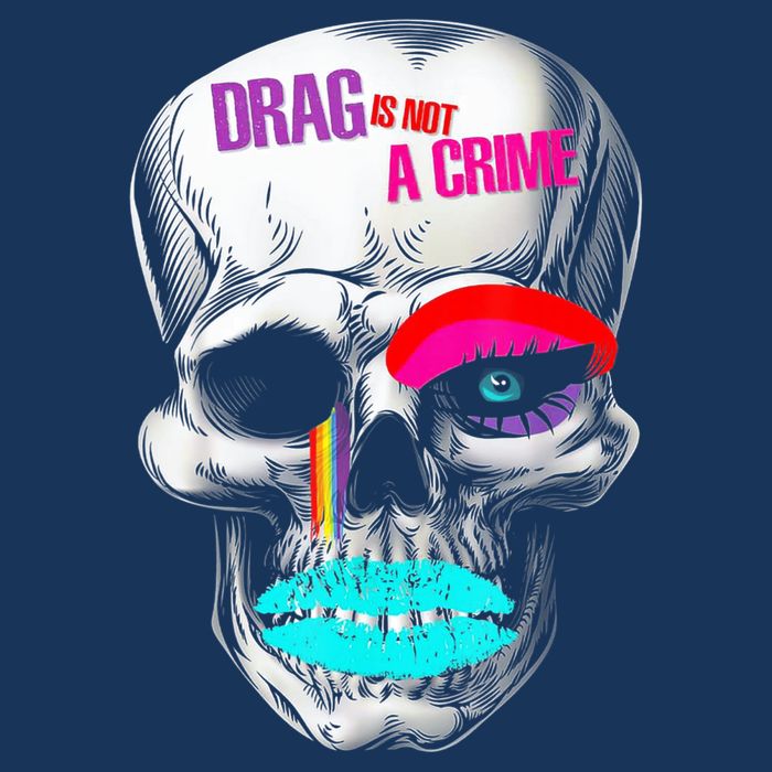 Drag Is Not A Crime Skull Infant Baby Jersey Bodysuit