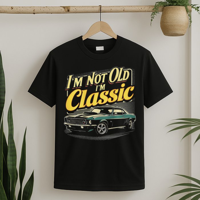 Design I'm Not Old I'm Classic Vintage Car T-Shirt