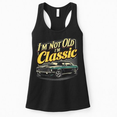 Design I'm Not Old I'm Classic Vintage Car Womens Tank Top