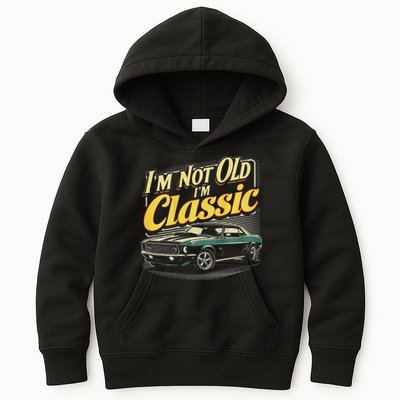 Design I'm Not Old I'm Classic Vintage Car Kids Hoodie