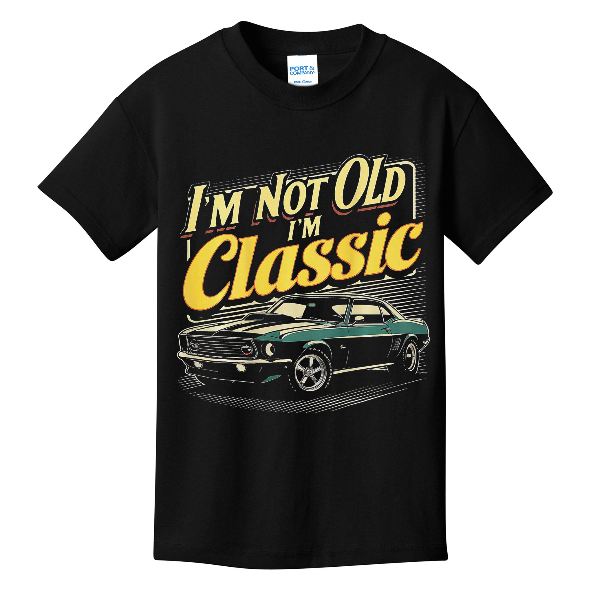 Design I'm Not Old I'm Classic Vintage Car Kids T-Shirt