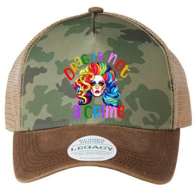Drag Is Not A Crime Fabulous Drag Queen LGBTQ Equality Pride Legacy Tie Dye Trucker Hat