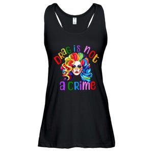 Drag Is Not A Crime Fabulous Drag Queen LGBTQ Equality Pride Ladies Essential Flowy Tank