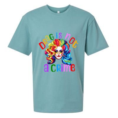 Drag Is Not A Crime Fabulous Drag Queen LGBTQ Equality Pride Sueded Cloud Jersey T-Shirt