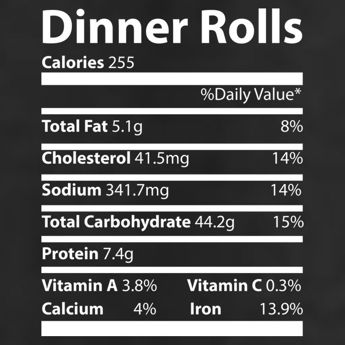 Dinner Rolls Nutritional Facts Funny Thanksgiving Cool Comfort Performance Bucket Hat