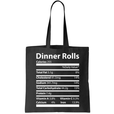 Dinner Rolls Nutritional Facts Funny Thanksgiving Bag
