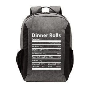 Dinner Rolls Nutritional Facts Funny Thanksgiving Vector Backpack