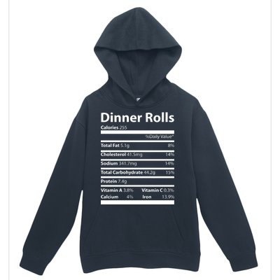 Dinner Rolls Nutritional Facts Funny Thanksgiving Urban Pullover Hoodie