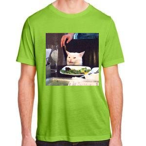 Dinner Table Cat Meme Funny Internet Yelling Adult ChromaSoft Performance T-Shirt