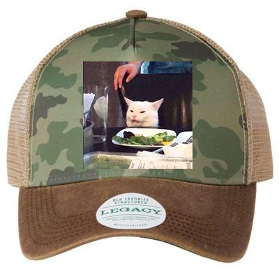 Dinner Table Cat Meme Funny Internet Yelling Legacy Tie Dye Trucker Hat